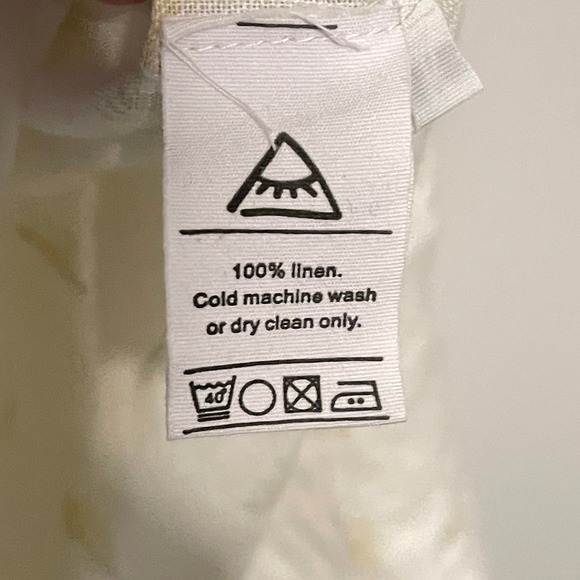 Sleeper Womens 100% Linen Floral Button Down Round Neck Midi Dress Size M - Picture 4 of 11